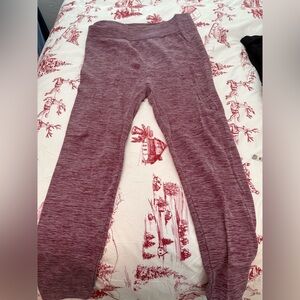 Maurice’s Maroon Marled Fleece Leggings 2/3